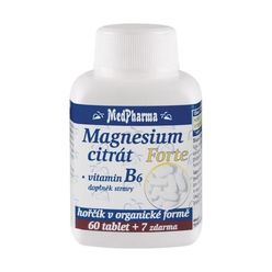 Medpharma Magnesium citrát Forte + vitamin B6 67 tablet