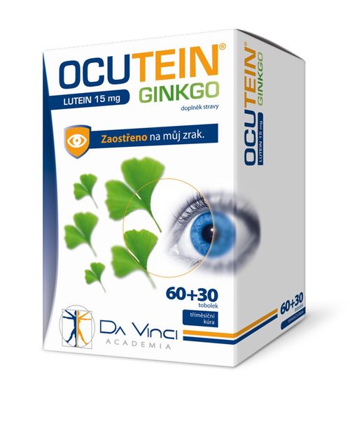 Ocutein Ginkgo Lutein Da Vinci Academia 15 mg 60+30 tobolek