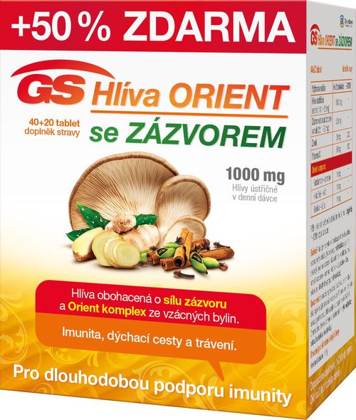 GS Hlíva Orient se zázvorem 40+20 tablet