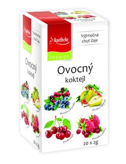 Apotheke Ovocný koktejl 4v1 nálevové sáčky 20x 2 g