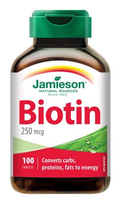 Jamieson Biotin 250 μg 100 tablet
