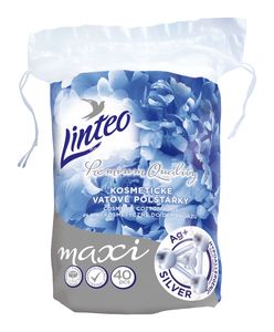 Linteo Premium Kosmetické vatové polštářky Silver 40 ks