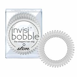 Invisibobble SLIM Crystal Clear gumička do vlasů 3 ks