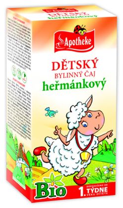 Apotheke BIO Dětský čaj heřmánkový nálevové sáčky 20x1 g