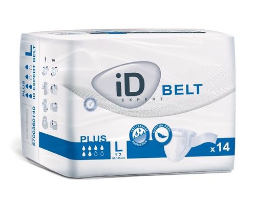 iD Belt Large Plus plenkové kalhotky s upínacím pásem 14 ks