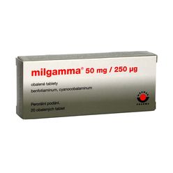 Milgamma 50 mg/250 μg 20 obalených tablet