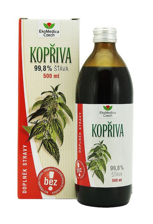 Ekomedica Kopřiva 99,8% šťáva 500 ml