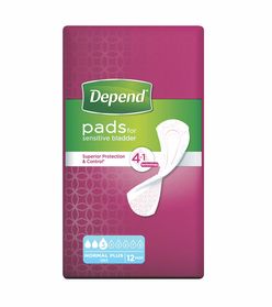 Depend Normal Plus inkontinenční vložky 12 ks