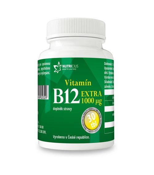 Nutricius Vitamín B12 EXTRA 1000 mcg 30 tablet