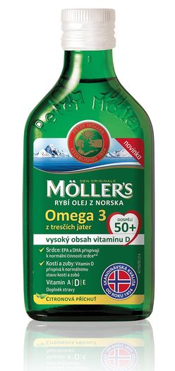 Mollers Omega 3 dospělí 50+ 250 ml